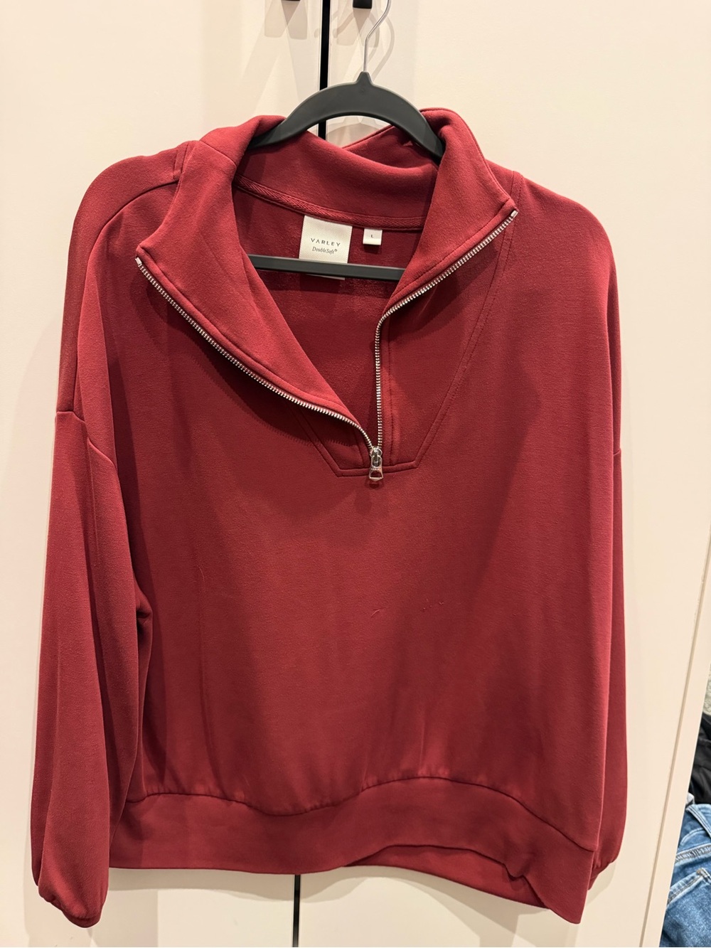 Varley Red Half-Zip Pullover